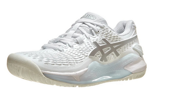 Asics Gel Resolution 9 Women's White Tennis Shoe